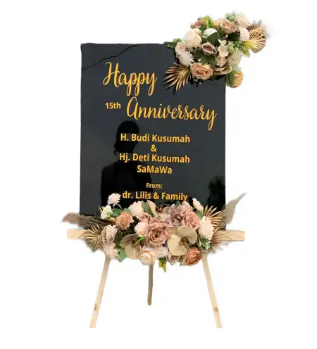 Papan Bunga Akrilik patok beusi