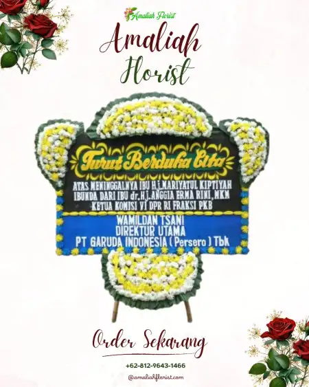 Papan Bunga Duka patok beusi